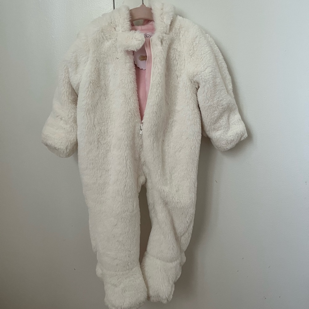 Mud Pie White Unicorn Onesie